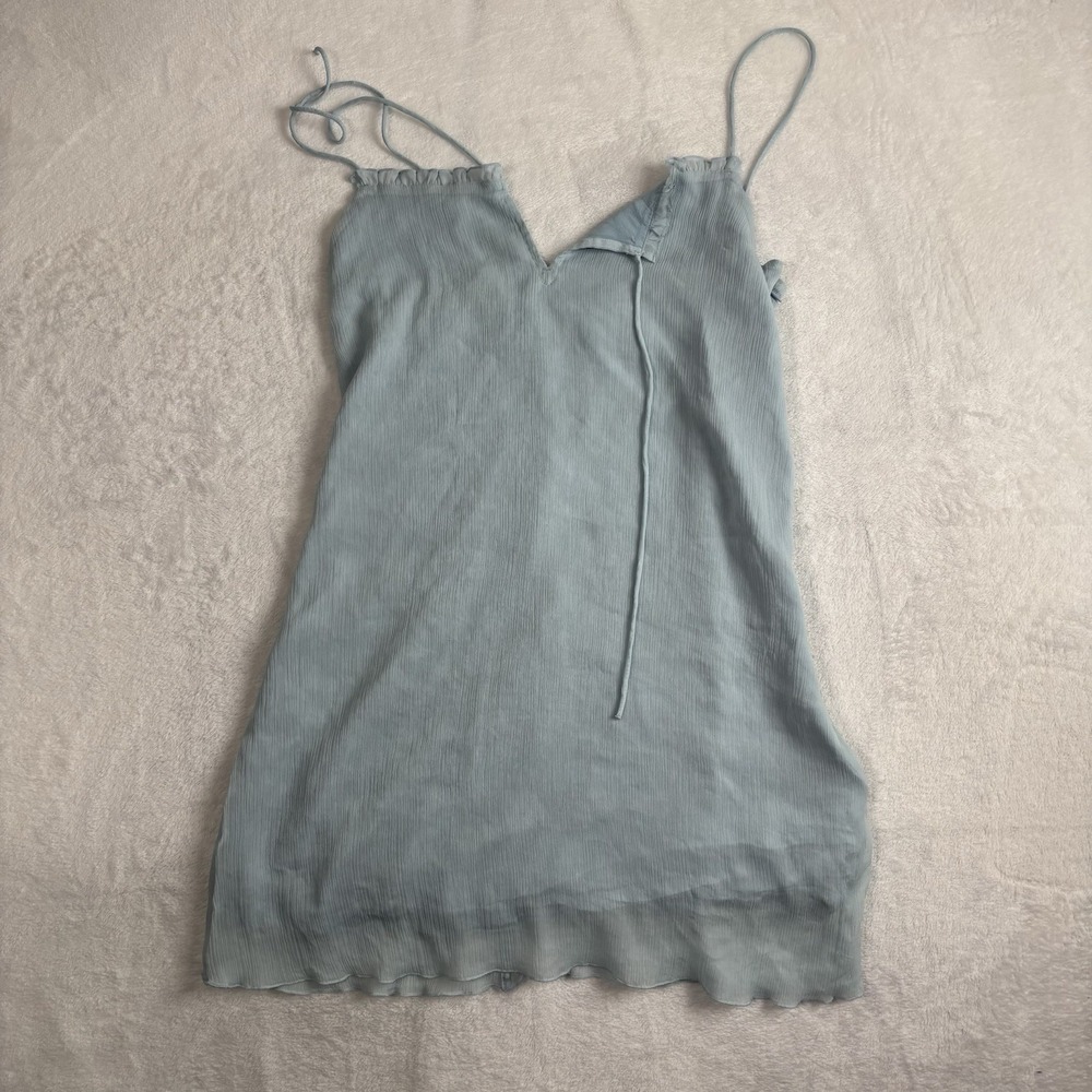 Y2K Abercrombie & Fitch Blue Slip Cami Dress Top Women's Medium